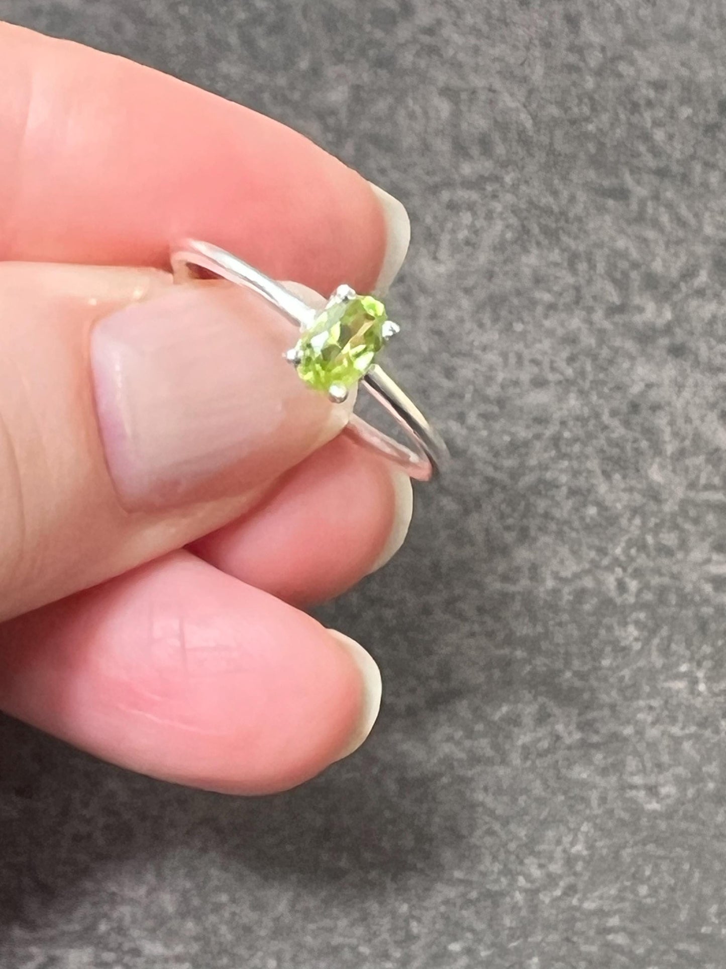 Birthstone Ring, Stackable Gemstone Ring, Perfect for Everyday, Personalized Gifts for Mom, Gift for her, Dainty Jewelry - Jade Bear Gems