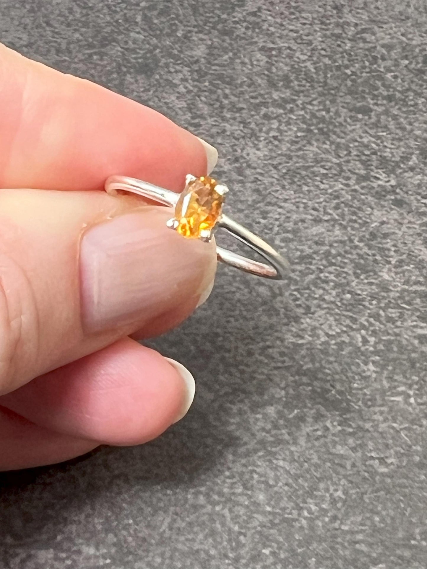 Birthstone Ring, Stackable Gemstone Ring, Perfect for Everyday, Personalized Gifts for Mom, Gift for her, Dainty Jewelry - Jade Bear Gems