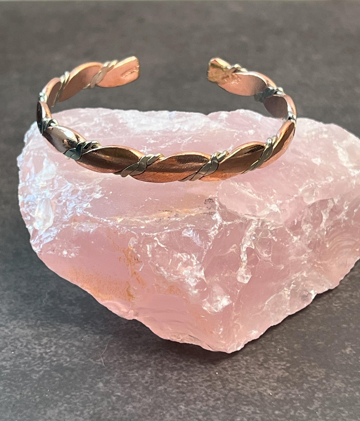 Copper Bracelet - Copper Cuff Bracelet - Adjustable Copper Jewelry - Handmade - Unisex - Jade Bear Gems