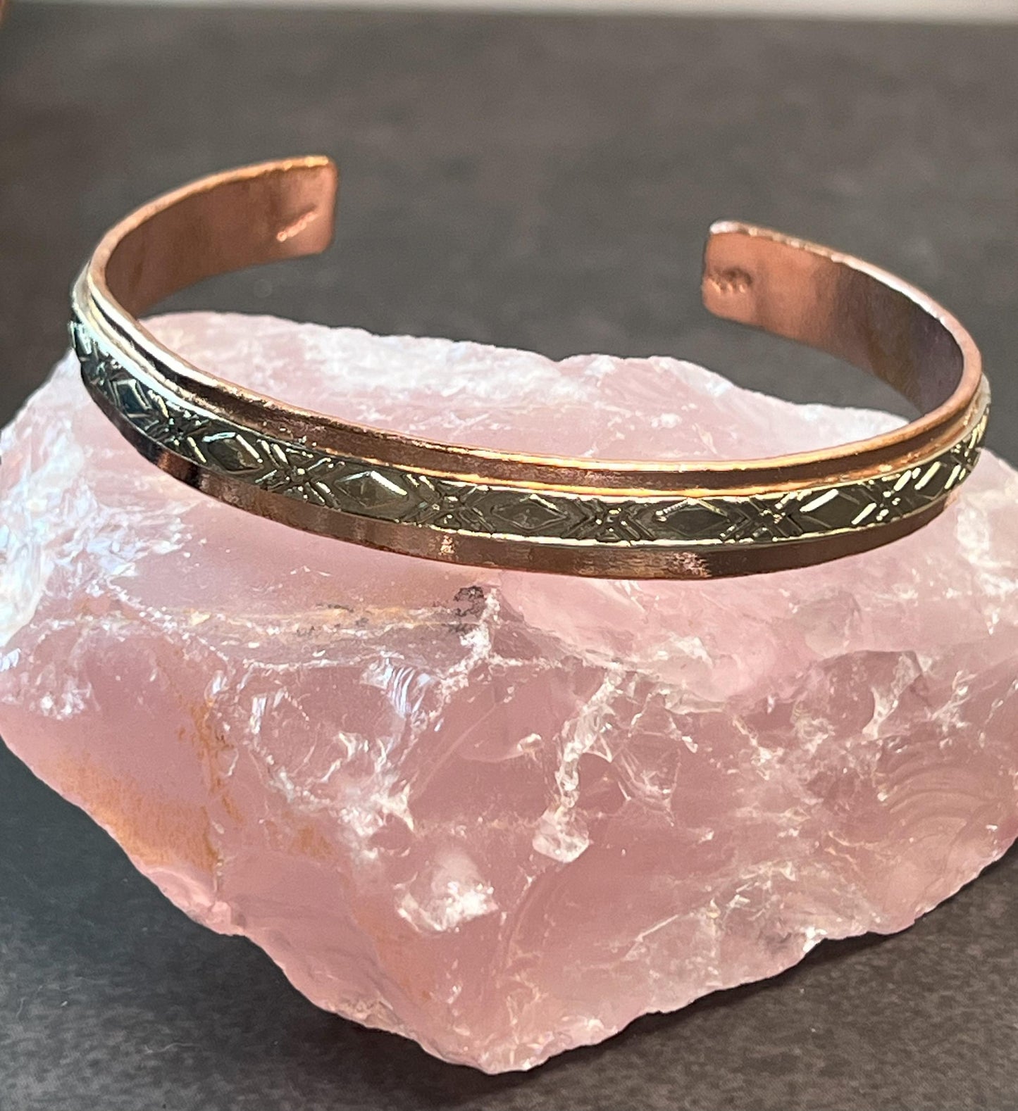 Copper Bracelet - Copper Cuff Bracelet - Adjustable Copper Jewelry - Handmade - Unisex - Jade Bear Gems