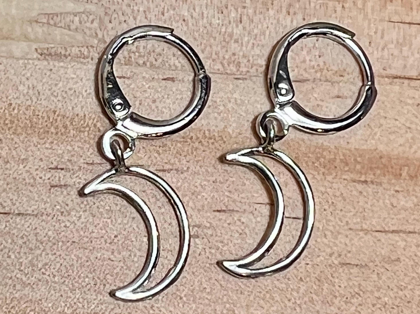 Handmade Fun Huggie Earrings, Huggie Hoops with Charms, Leverback Earrings - Jade Bear Gems