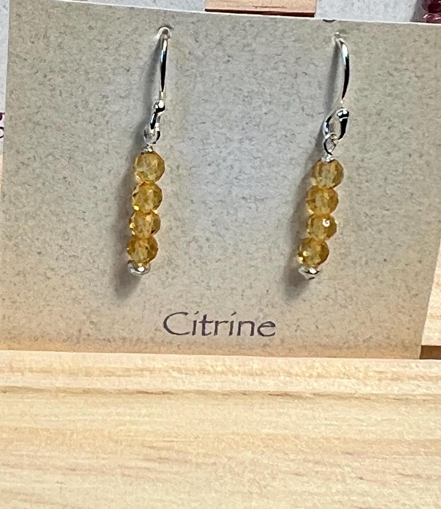 Handmade Natural Gemstone Earrings, Crystal Jewelry, Birthstone Dangle Earrings - Jade Bear Gems