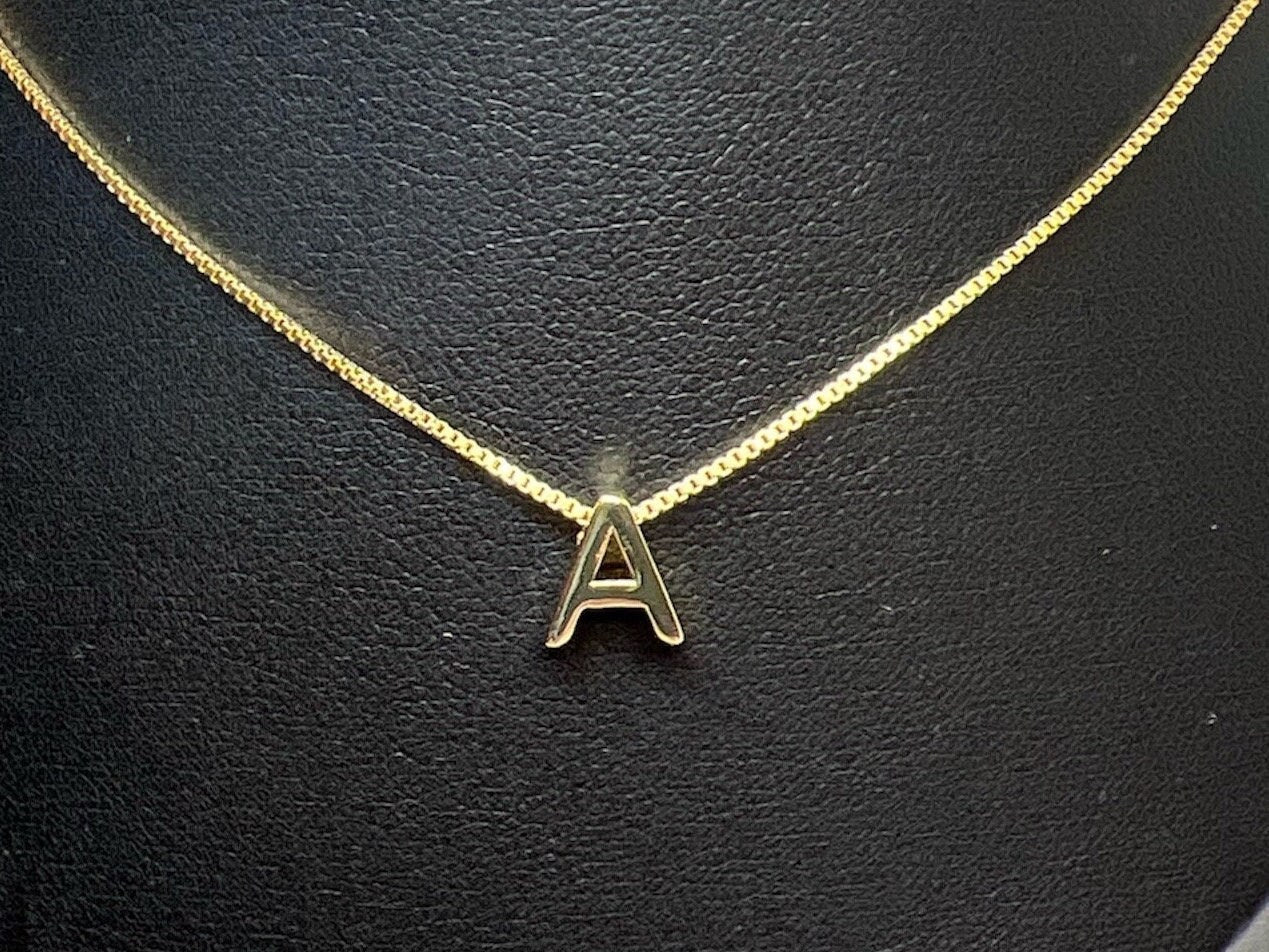 Initial Necklace, Letter Necklace, Gold Necklace, Personalized Name Necklace, Wife Gifts ,Gifts For Mom, Moms Gift, Birthday Gift for her - Jade Bear Gems