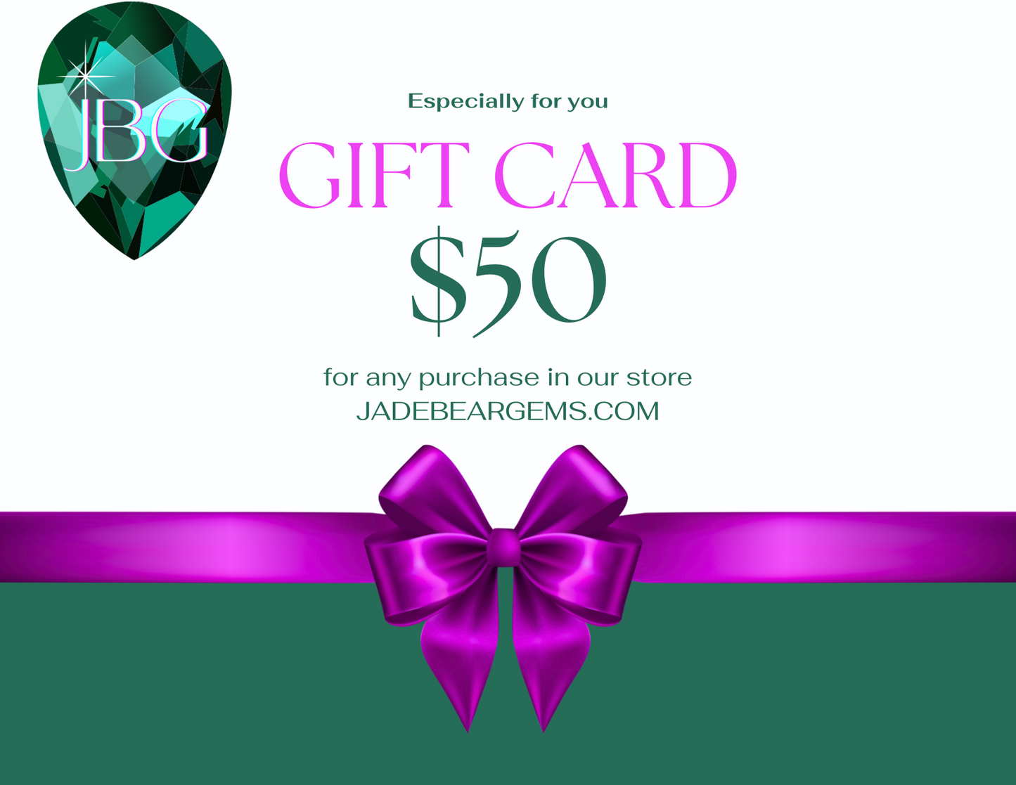 Jade Bear Gems Gift Card - Jade Bear Gems
