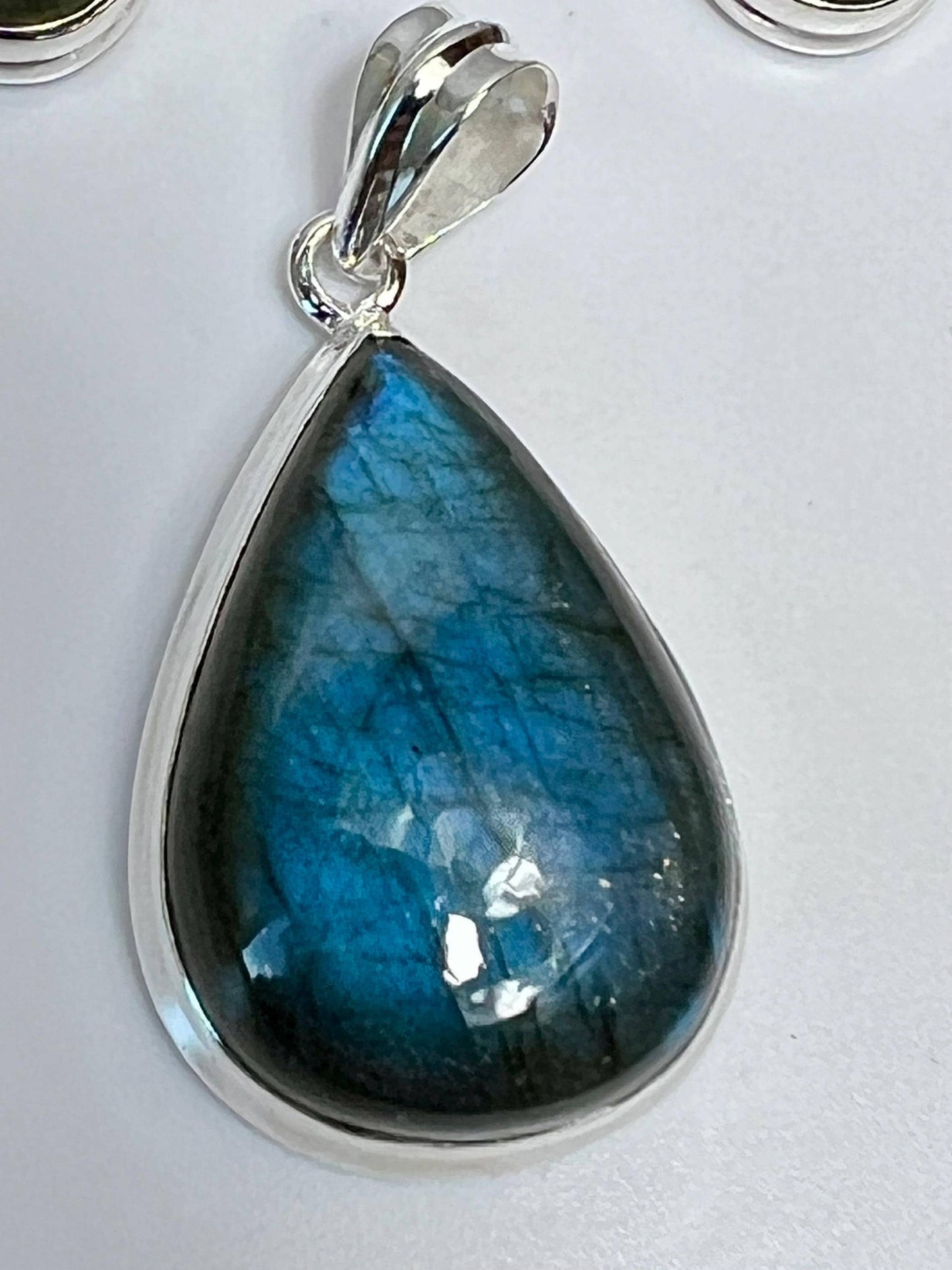 Labradorite Sterling Silver 925 Necklace and Earring Jewelry Set - Jade Bear Gems