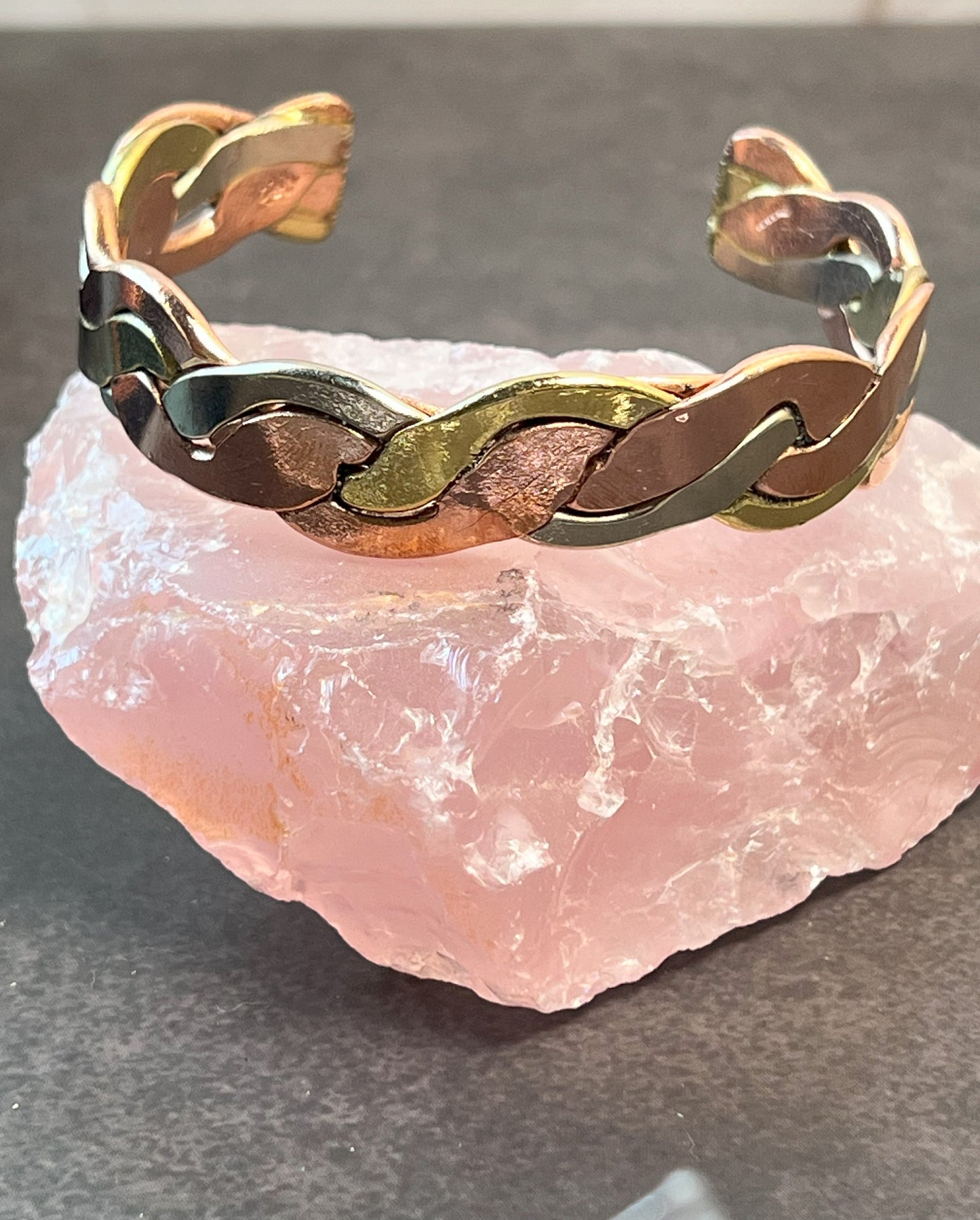 Men's Copper Bracelet, Copper Cuff Bracelet, Adjustable Copper Jewelry - Jade Bear Gems