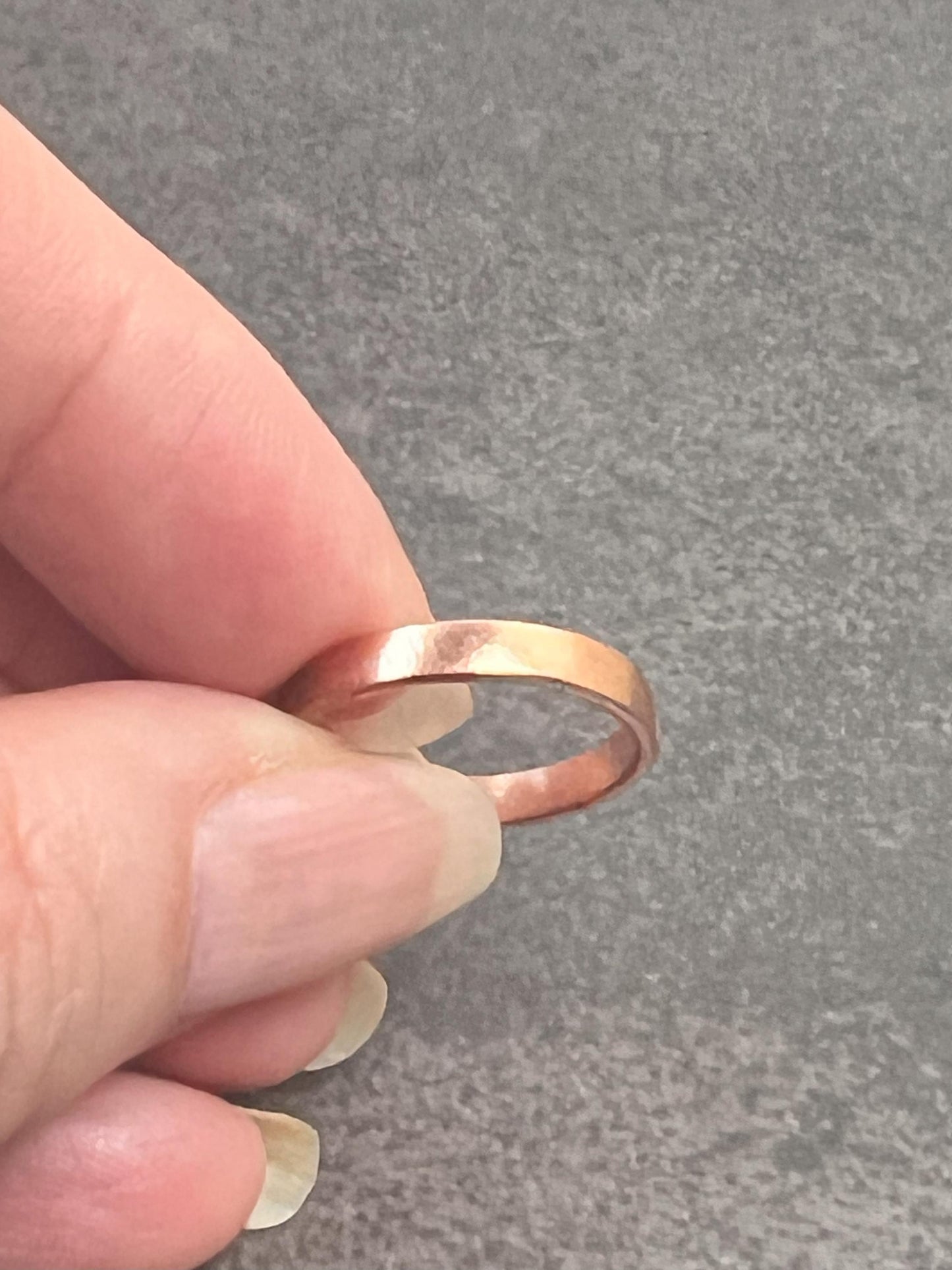 Plain Shiny Copper Band - Copper Ring - Ring For Him - Ring For Her - Copper Jewelry- Plain Band Copper Ring - Unisex - Jade Bear Gems