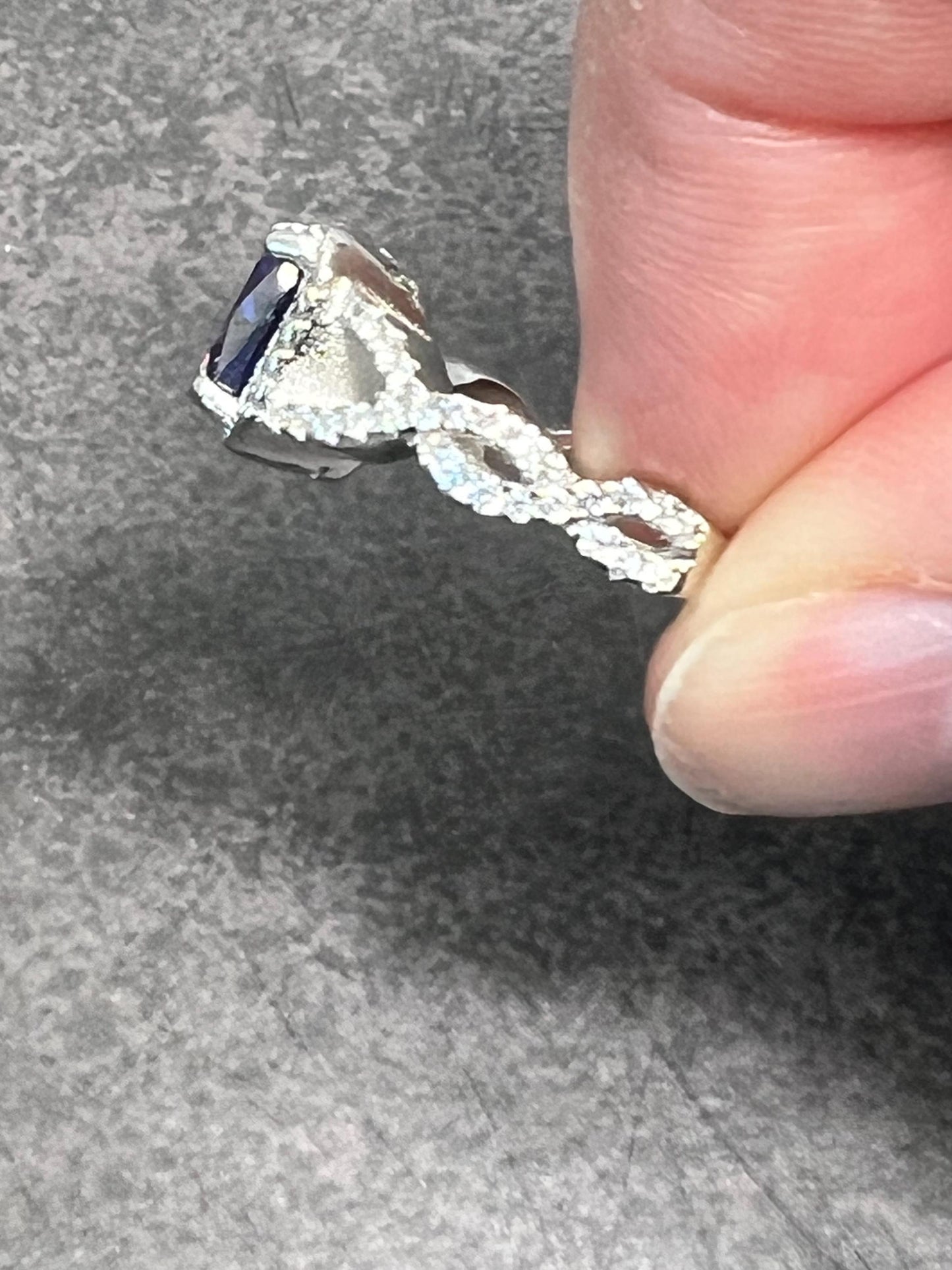 Tanzanite Infinity Ring Wedding ring Natural Tanzanite Anniversary ring 925 sterling silver ring December birthstone solitaire ring - Jade Bear Gems