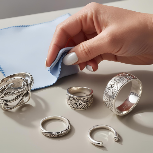 Cleaning Sterling Silver Jewelry with Cleaning Cloth