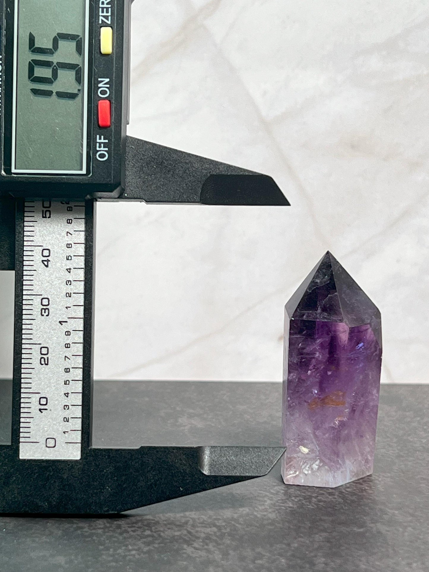 Amethyst Tower, Amethyst 6-sided Point, Crystal Amethyst Gemstone - Jade Bear Gems 