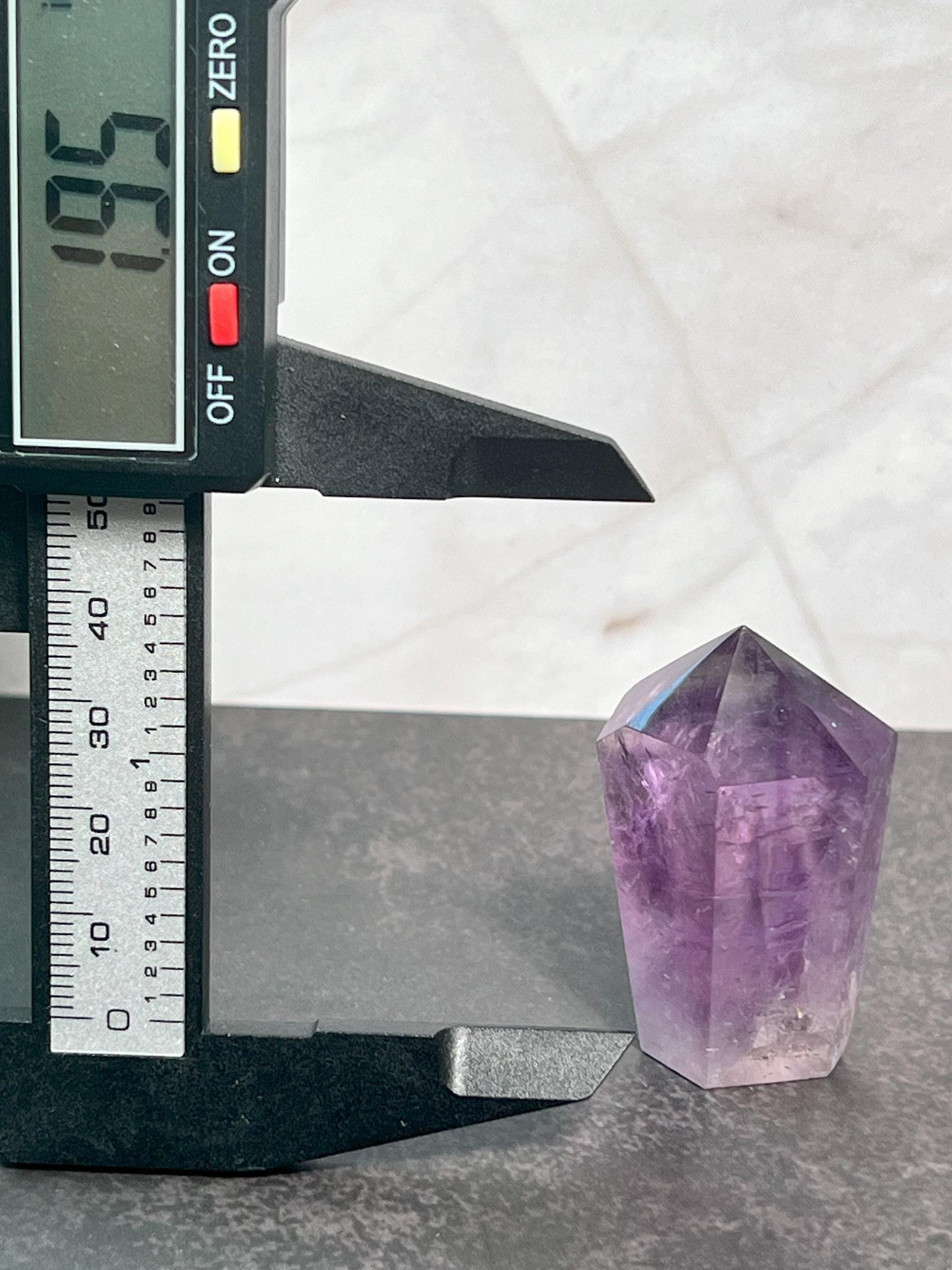 Amethyst Tower, Amethyst 6-sided Point, Crystal Amethyst Gemstone - Jade Bear Gems 