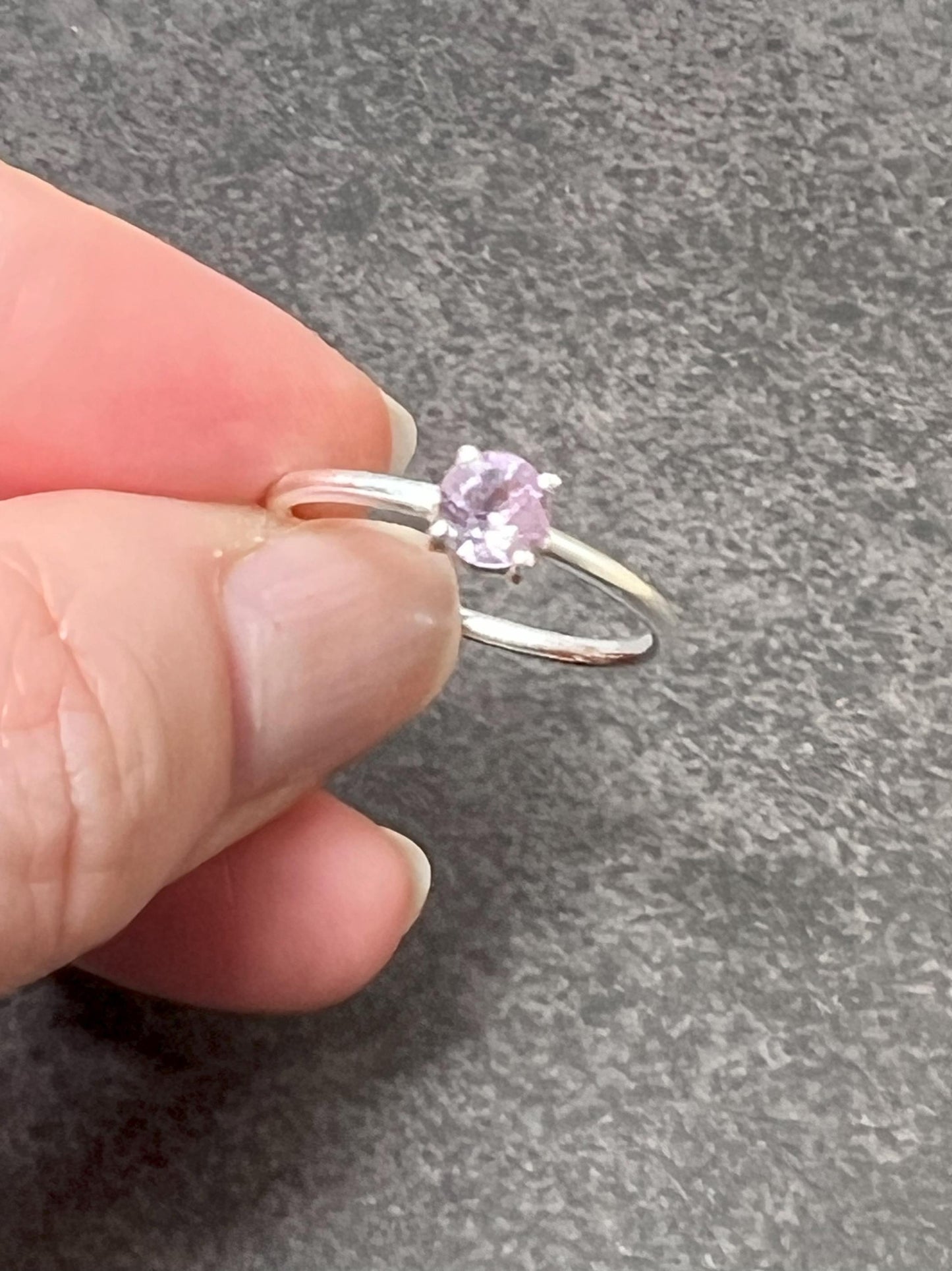 Birthstone Ring, Stackable Gemstone Ring, Perfect for Everyday, Personalized Gifts for Mom, Gift for her, Dainty Jewelry - Jade Bear Gems 