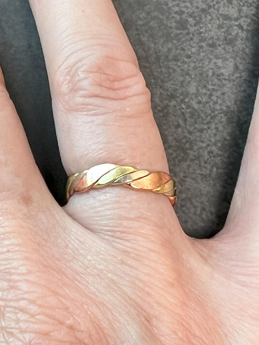 Braided 3mm Copper Ring - Handcrafted Copper Ring - Copper Jewelry - Copper Band - Unisex - Jade Bear Gems 