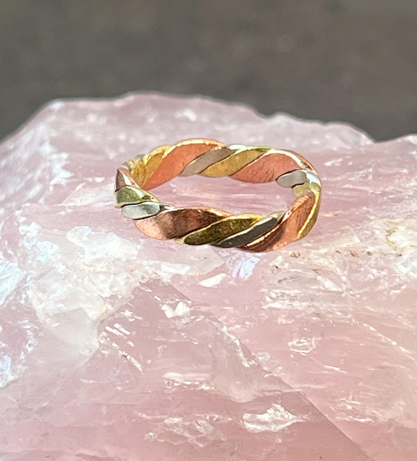 Braided 3mm Copper Ring - Handcrafted Copper Ring - Copper Jewelry - Copper Band - Unisex - Jade Bear Gems 