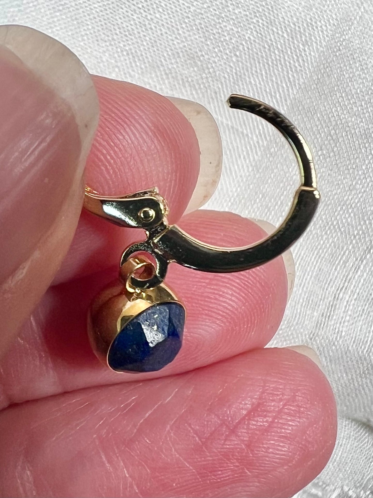 Gold Huggie Hoops, Gemstone Charm Earrings, Cute Huggies, Dainty Hoops, Gold Dainty Hoop Earrings, Leverback Earrings, Handmade Jewelry