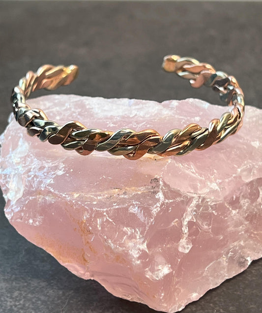 Copper Bracelet - Copper Cuff Bracelet - Adjustable Copper Jewelry - Handmade - Unisex - Jade Bear Gems 