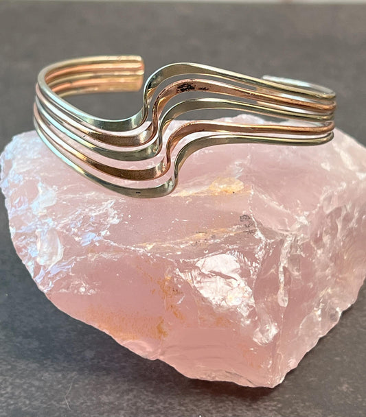 Copper Bracelet - Copper Cuff Bracelet - Adjustable Copper Jewelry - Multiple Designs - Jade Bear Gems 