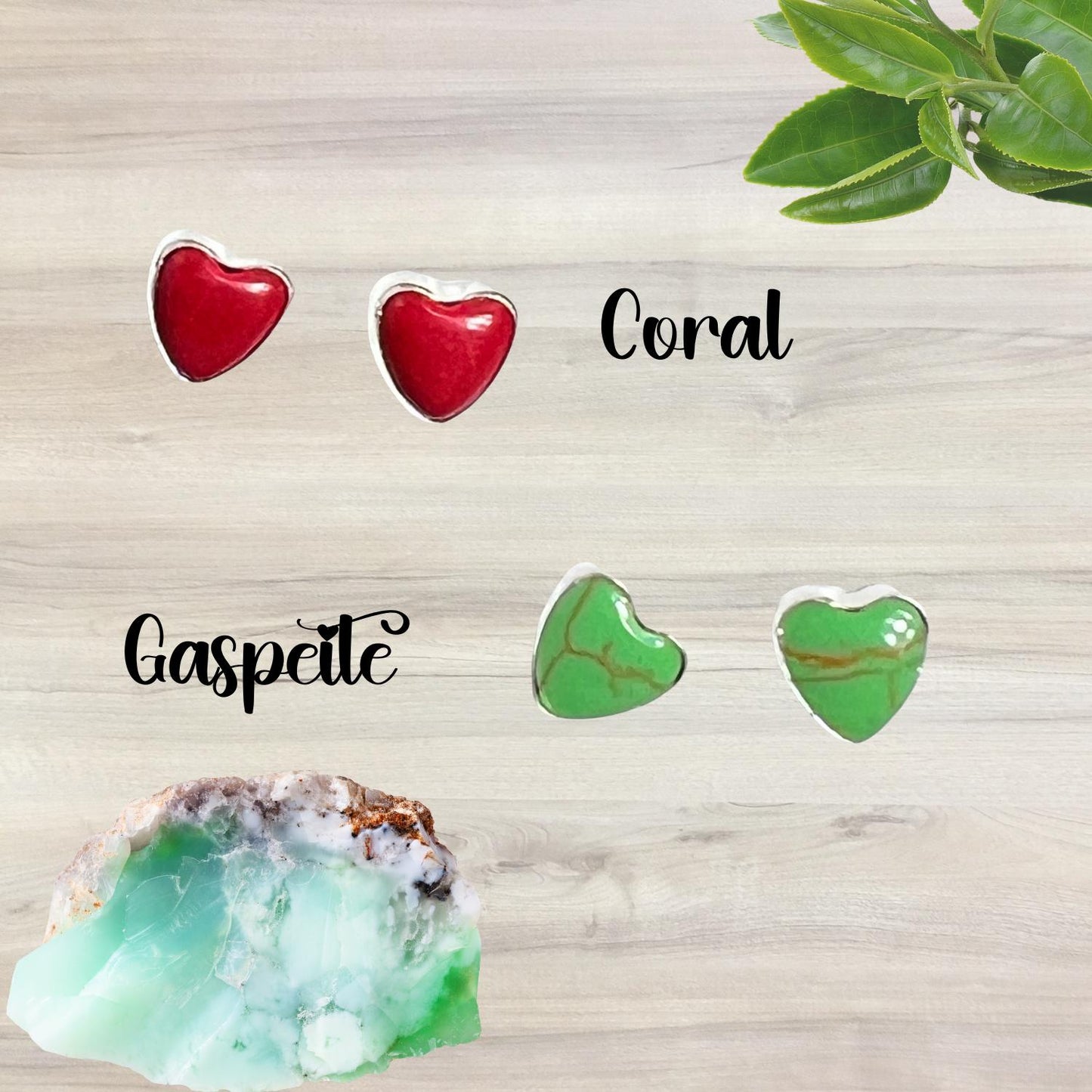 Dainty Heart Earrings, Small Stud Earrings, Sterling Silver Post Earrings - Jade Bear Gems 