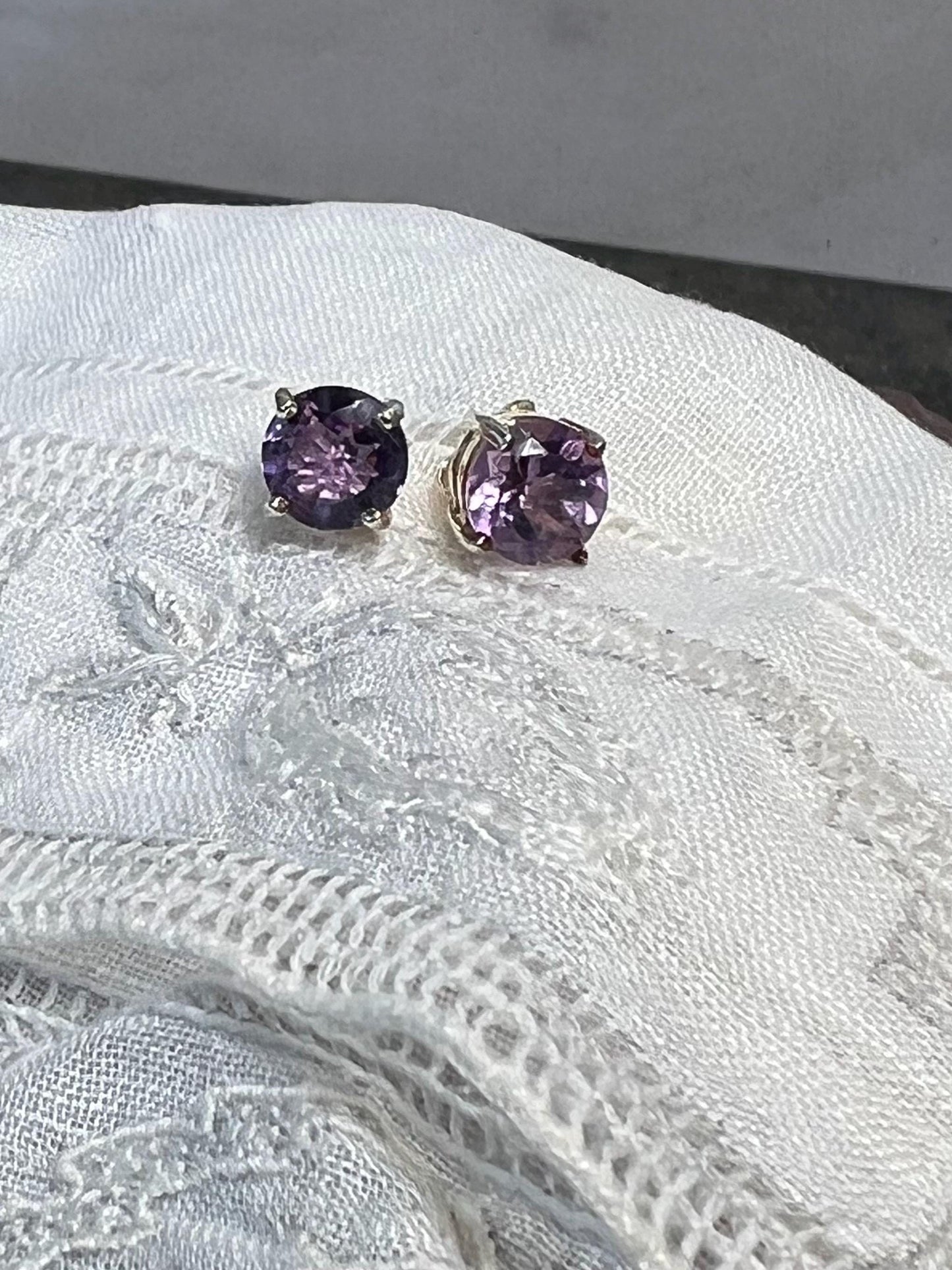 Gemstone Stud Earrings • Birthstone Post Earrings • Natural Gemstones • Birthstone Gift for Her • Bridesmaids Gift • Minimalist Jewelry - Jade Bear Gems 