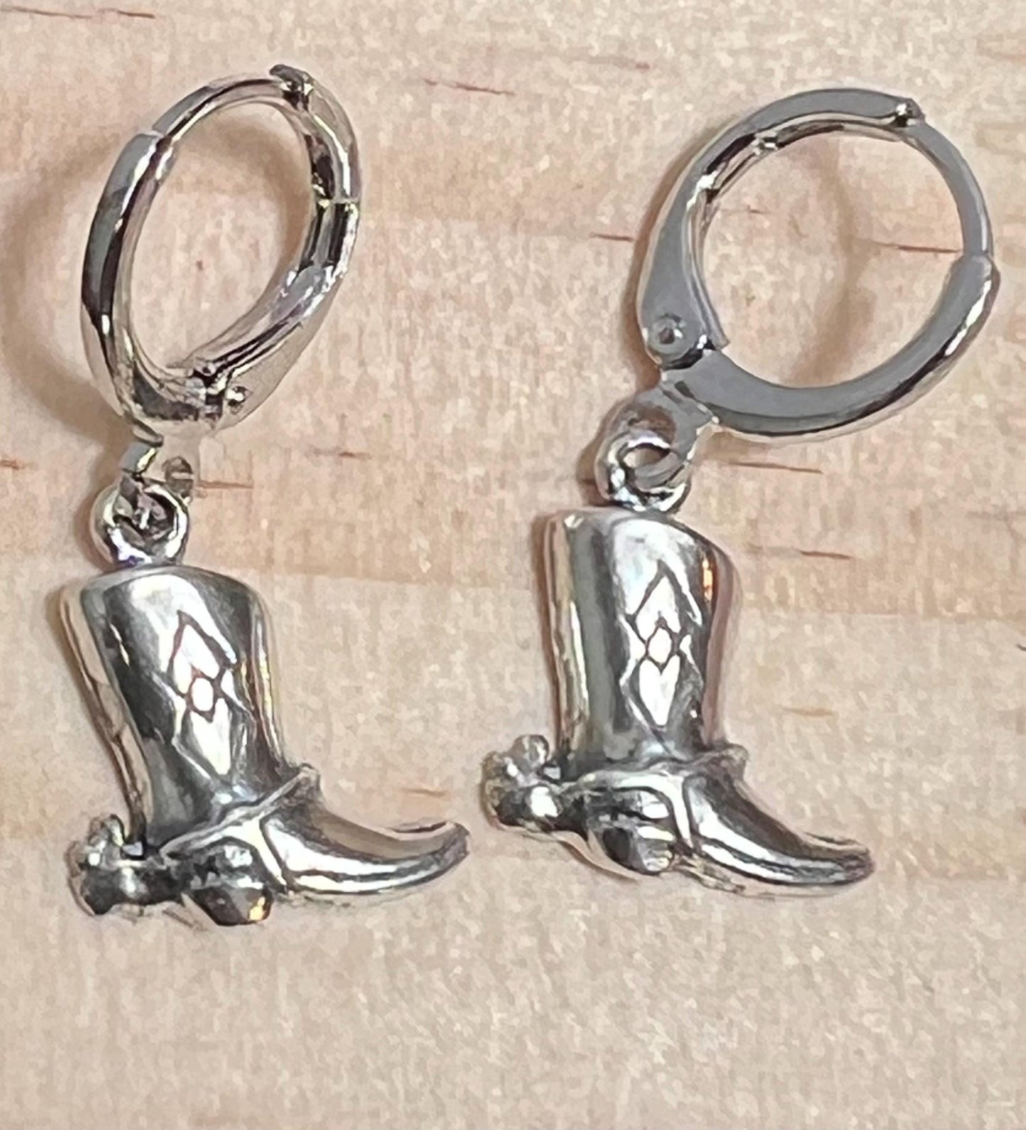 Handmade Fun Huggie Earrings, Huggie Hoops with Charms, Leverback Earrings - Jade Bear Gems 