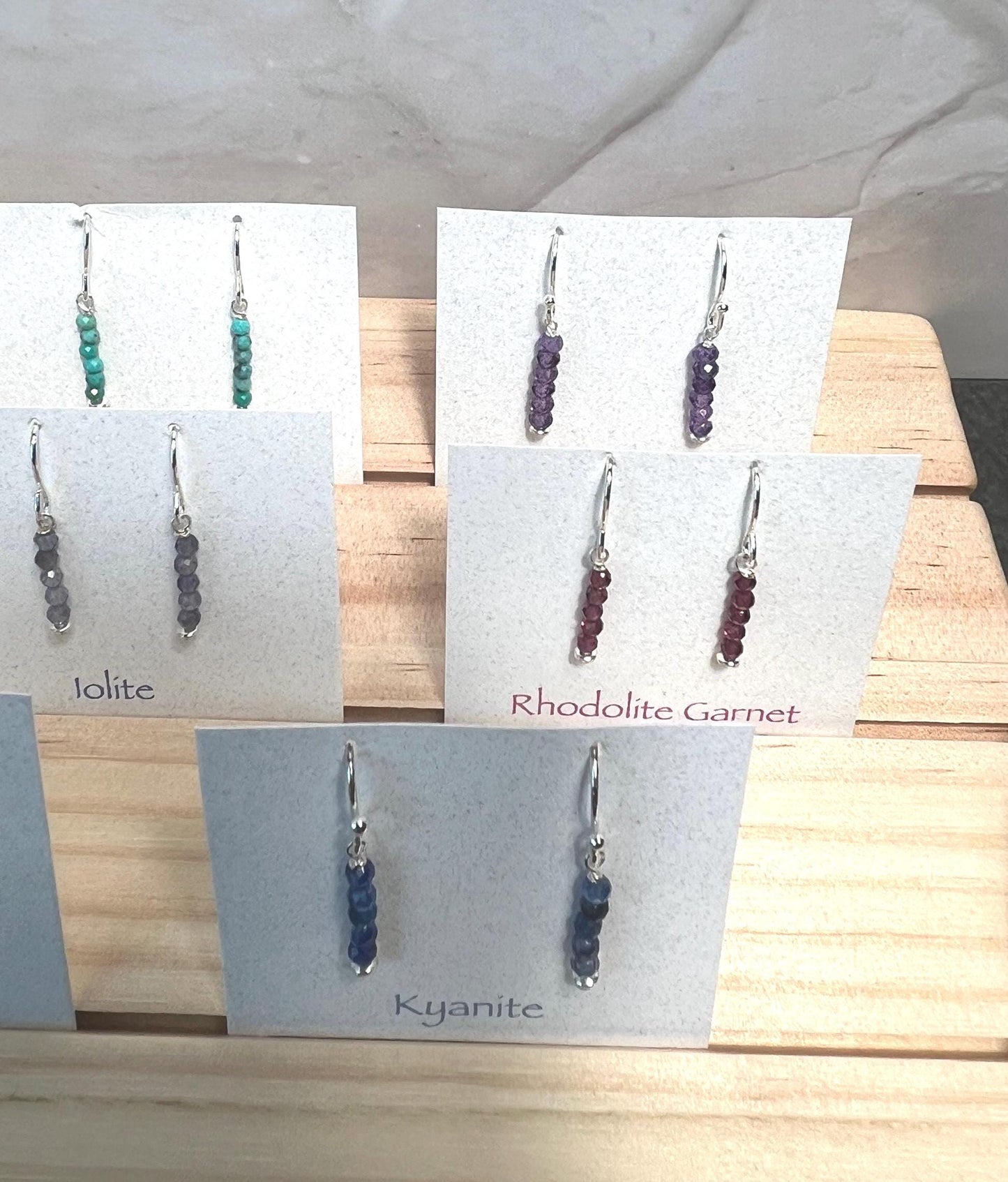 Handmade Natural Crystal Earrings, Gemstone Earrings, Dainty Earrings - Jade Bear Gems 
