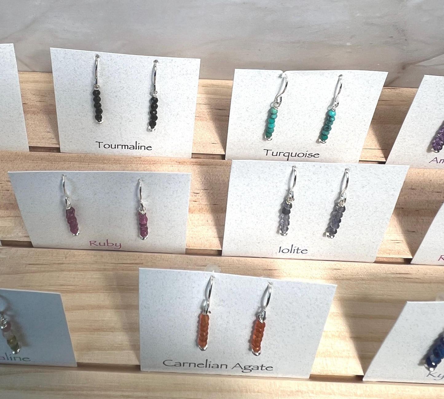 Handmade Natural Crystal Earrings, Gemstone Earrings, Dainty Earrings - Jade Bear Gems 
