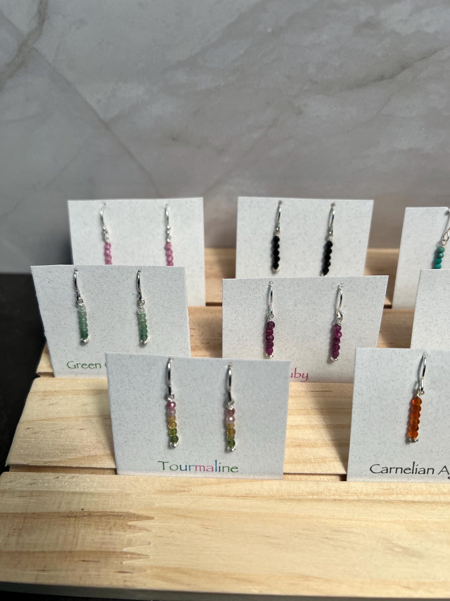 Handmade Natural Crystal Earrings, Gemstone Earrings, Dainty Earrings - Jade Bear Gems 