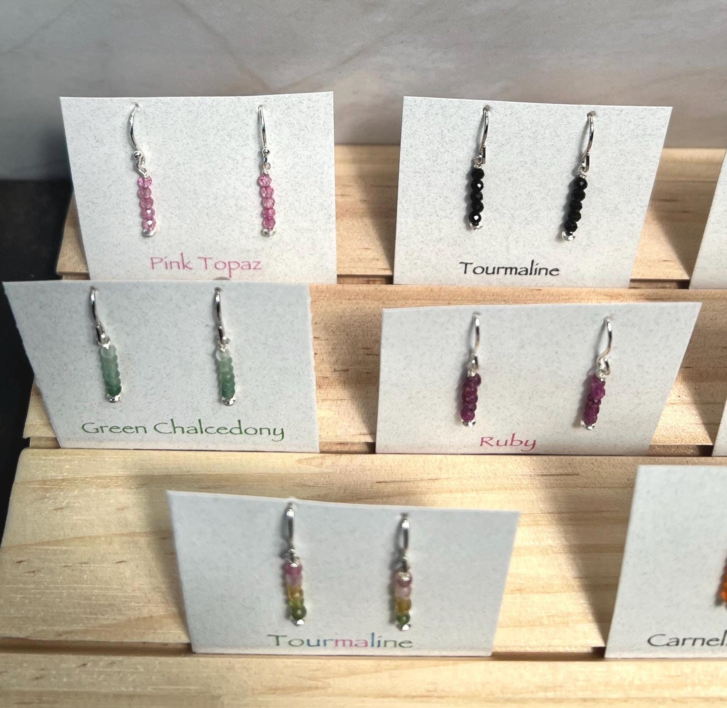 Handmade Natural Crystal Earrings, Gemstone Earrings, Dainty Earrings - Jade Bear Gems 