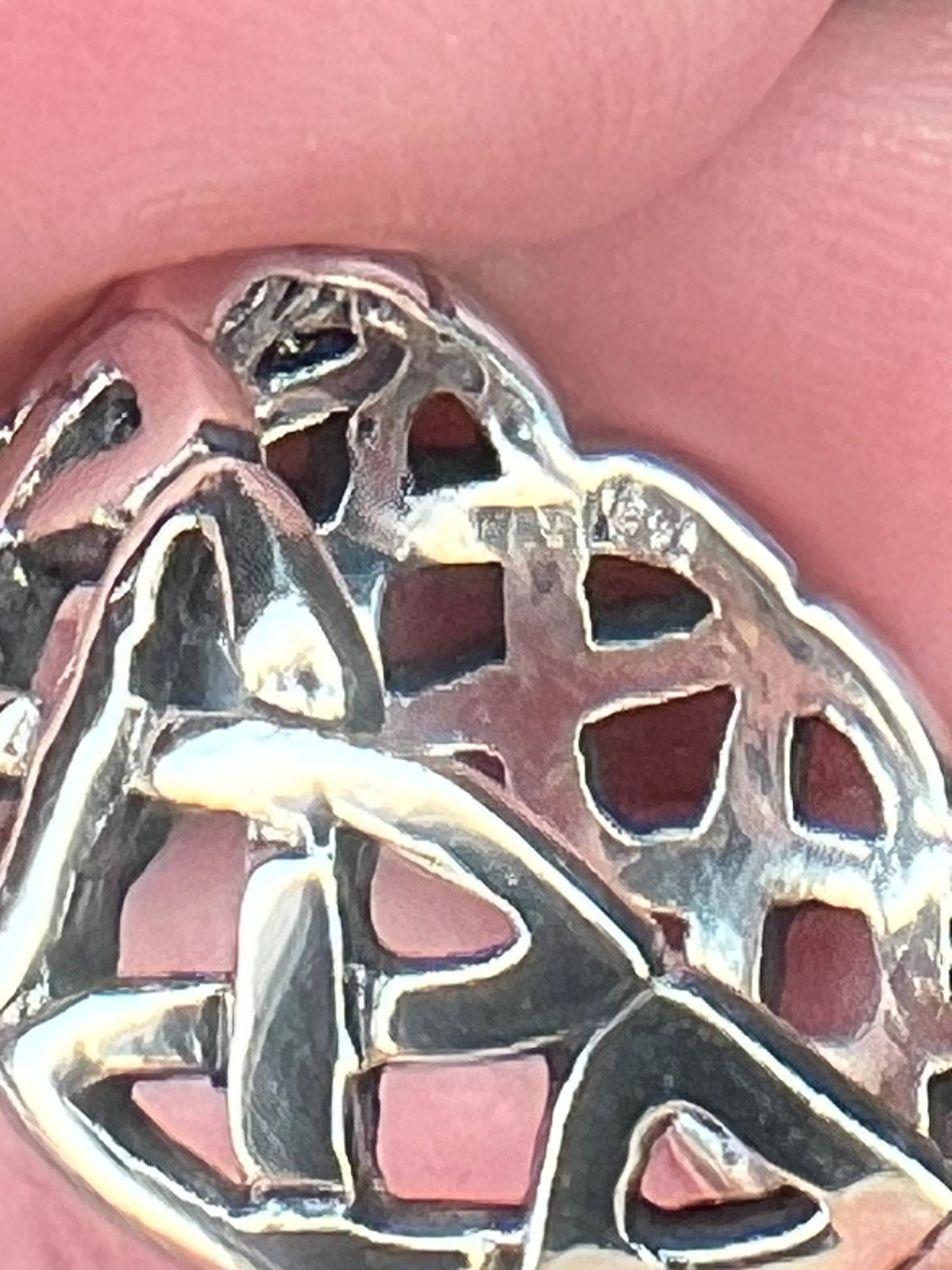 Men's Celtic Ring, Solid 925 Sterling Silver Celtic Pattern Ring, Celtic Knot Ring, Stylish Ring, Wedding Ring, Thumb Ring - Jade Bear Gems 