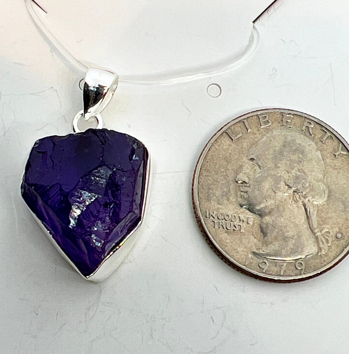 Natural Raw Amethyst Pendant - Amethyst Crystal - Raw amethyst stone - crystals - Raw Amethyst Jewelry - Jade Bear Gems 