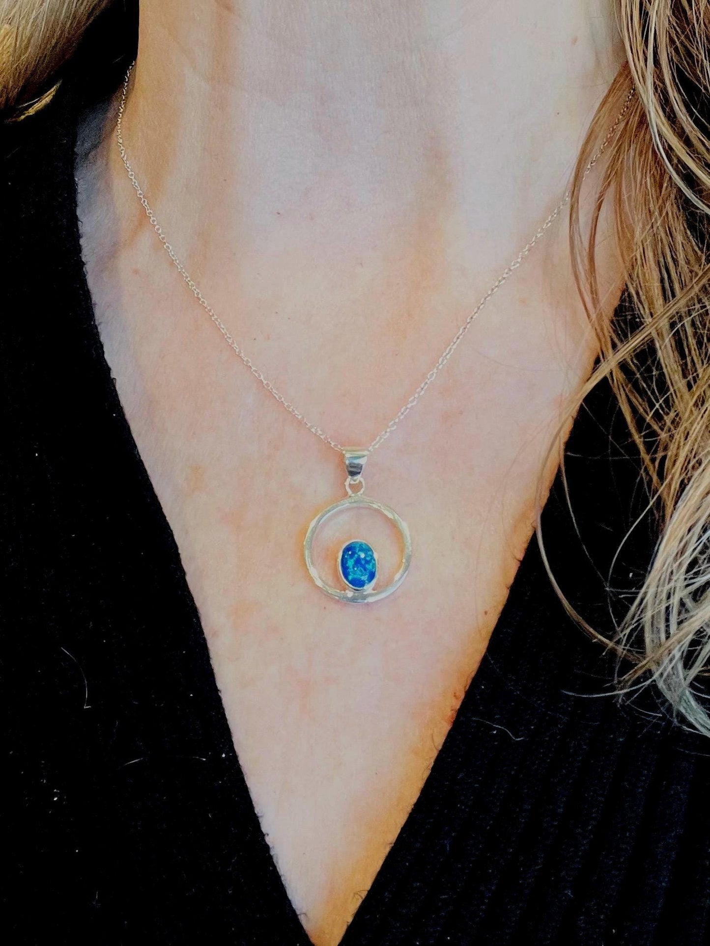 Opal Pendant, Pendants for women, Silver Pendant, Jewelry Gift for women, Opal Jewelry, Gift for her, Fire Opals - Jade Bear Gems 