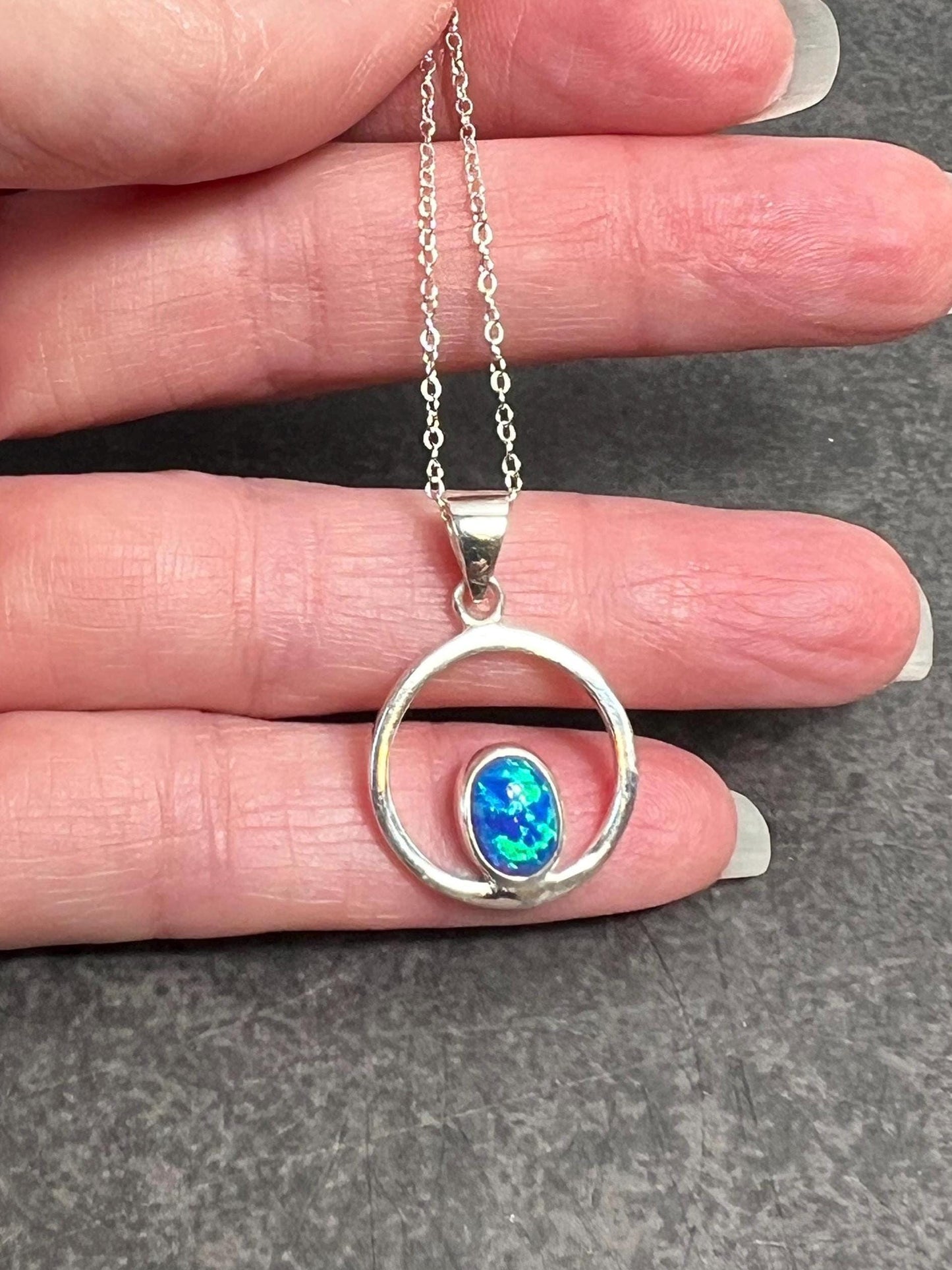 Opal Pendant, Pendants for women, Silver Pendant, Jewelry Gift for women, Opal Jewelry, Gift for her, Fire Opals - Jade Bear Gems 