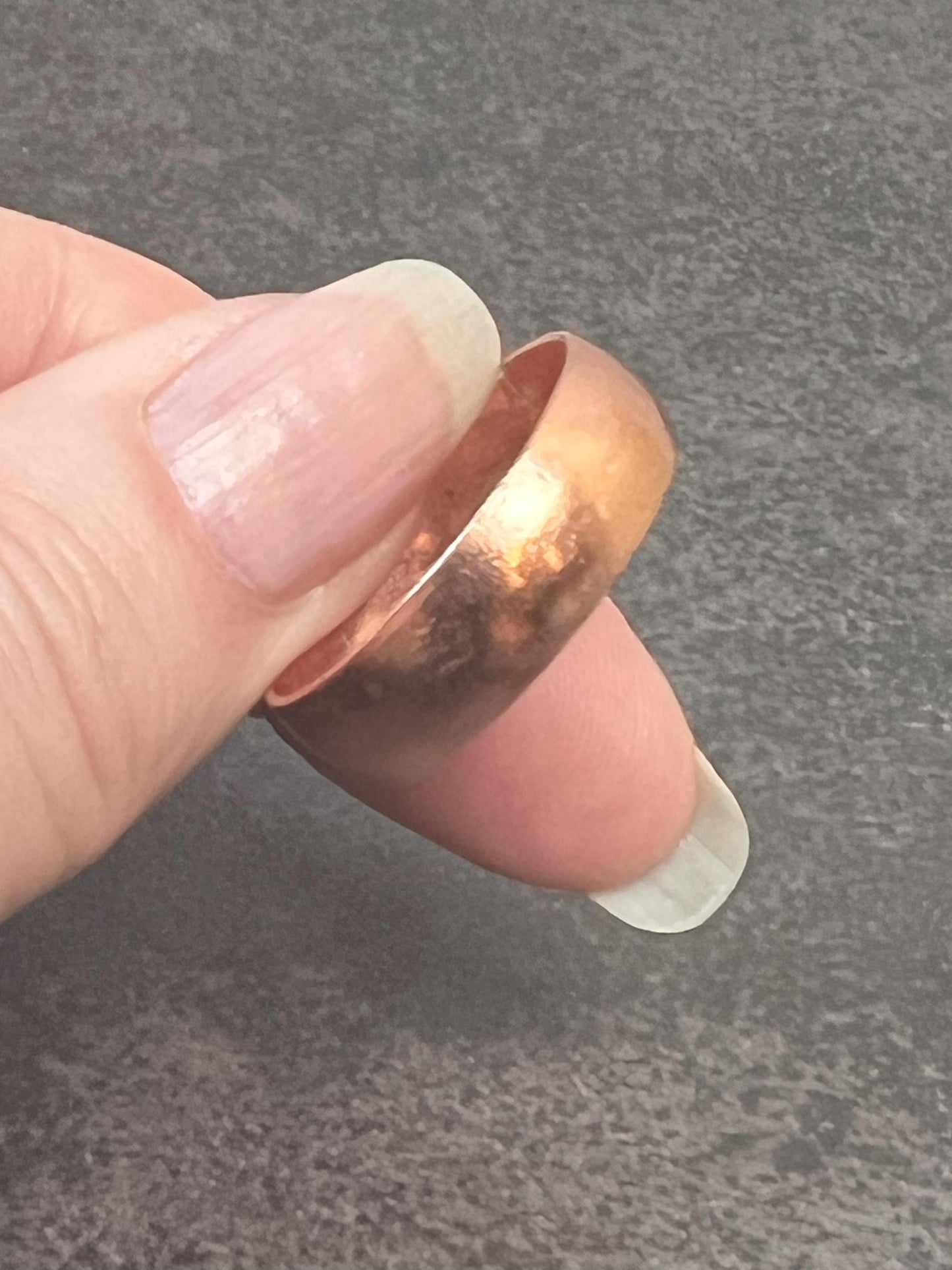 Plain Shiny Copper Band - Copper Ring - Ring For Him - Ring For Her - Copper Jewelry- Plain Band Copper Ring - Unisex - Jade Bear Gems 